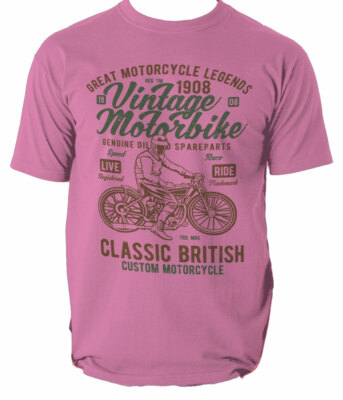 トップス Vintege motor cycle Tee T Shirt Vintage Motorbike Motorcycle Classic Top Tee British Bike
