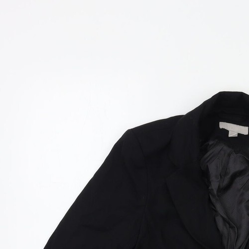 H&M Womens Black Polyester Blend Blazer Size 6 - Picture 5 of 12