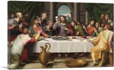 ARTCANVAS The Last Supper 1562 Canvas Art Print by Juan de Juanes