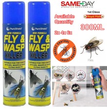 BRAND NEW FLY AND WASP KILLER SPRAY KILLS FLIES WASP MIDGES MOSQUITO FAST ACTING