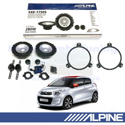 ALPINE SXE1750S Lautsprecher Vorne Für CITROEN C1 Ab 2014