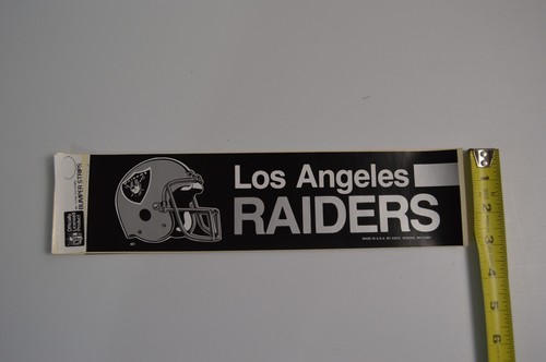 4 Vintage Los Angeles Raiders Bumper Strips Stickers New NOS Official NFL - Picture 11 of 11