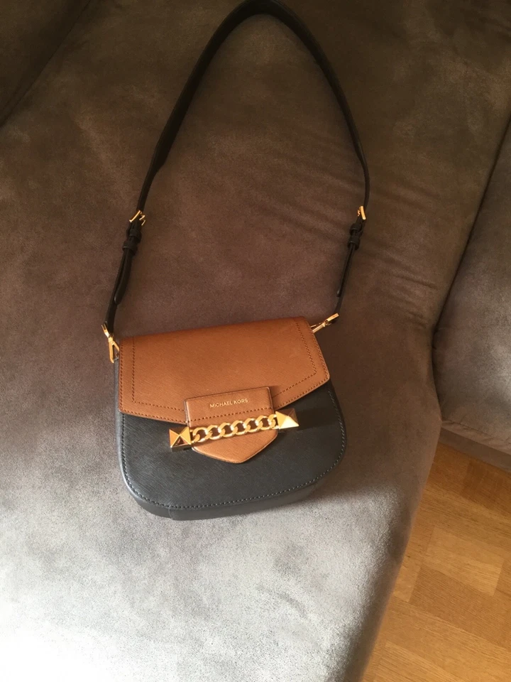 Tasche von Michael Kors , Farbe schwarz/braun ,Schultertasche, Foto 1 von 3