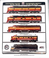 Southern Pacific Railroad Daylight Diesels Train Sign Made in The USA 12x10
