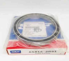 NEW SKF 61816-2RS1 single row deep groove ball bearing 1PCS #PA