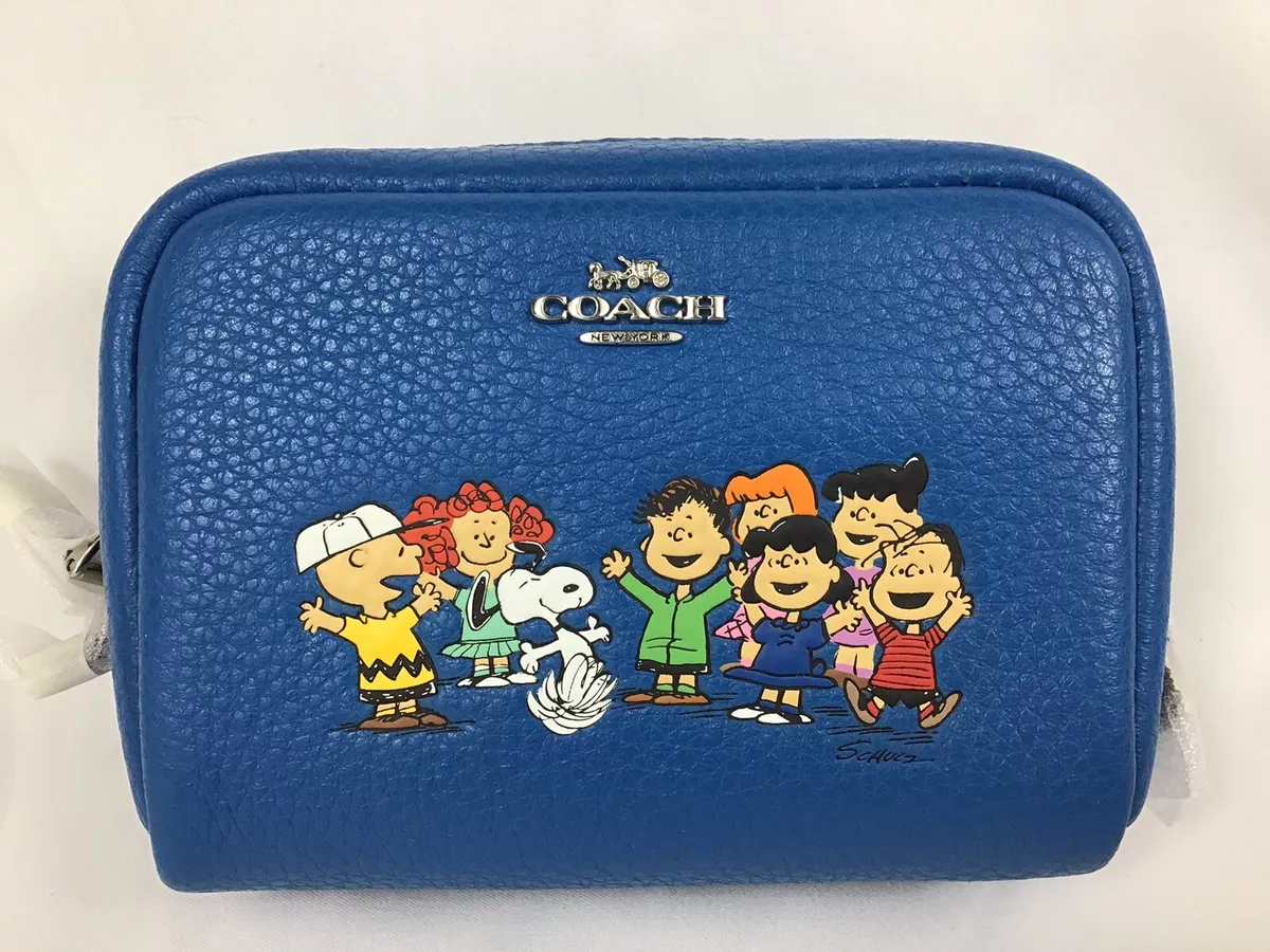 Coach X Peanuts Snoopy & Friends Mini Boxy Cosmetics Case 6447