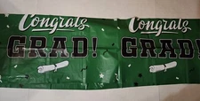 FREE Green 2025 Congratulations Graduation Plastic Tablecloth 52 x 106 New US