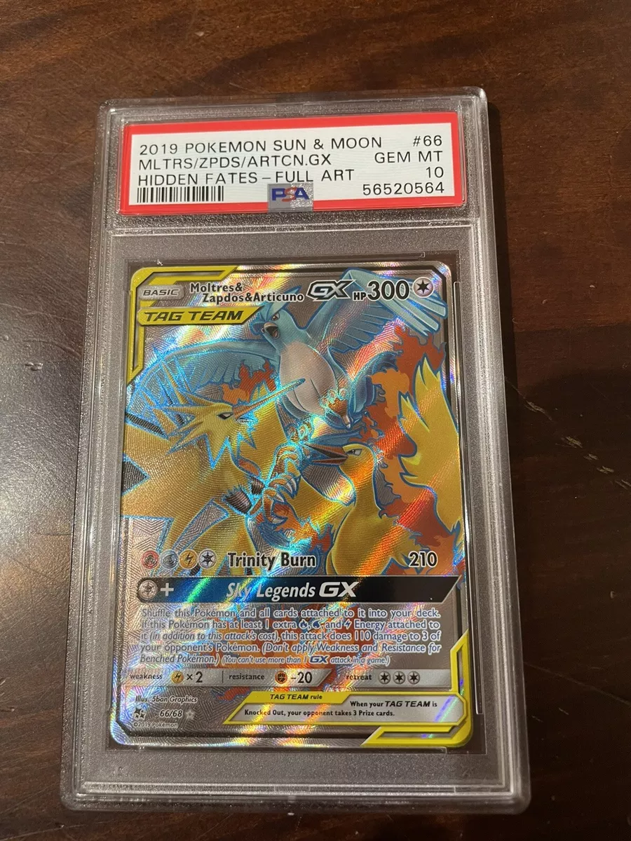 Moltres & Zapdos & Articuno Tag Team GX Full Art - 66/68 - Hidden