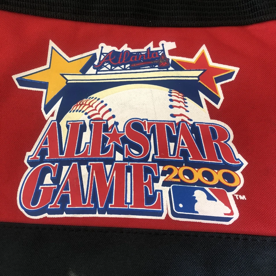 MLB ALL STAR GAME BOLSA DE LONA PROPIEDAD DEL JUGADOR 2000 Rojo/NEGRO WILSON - LEGENDARIO!!!! Foto 2 de 4