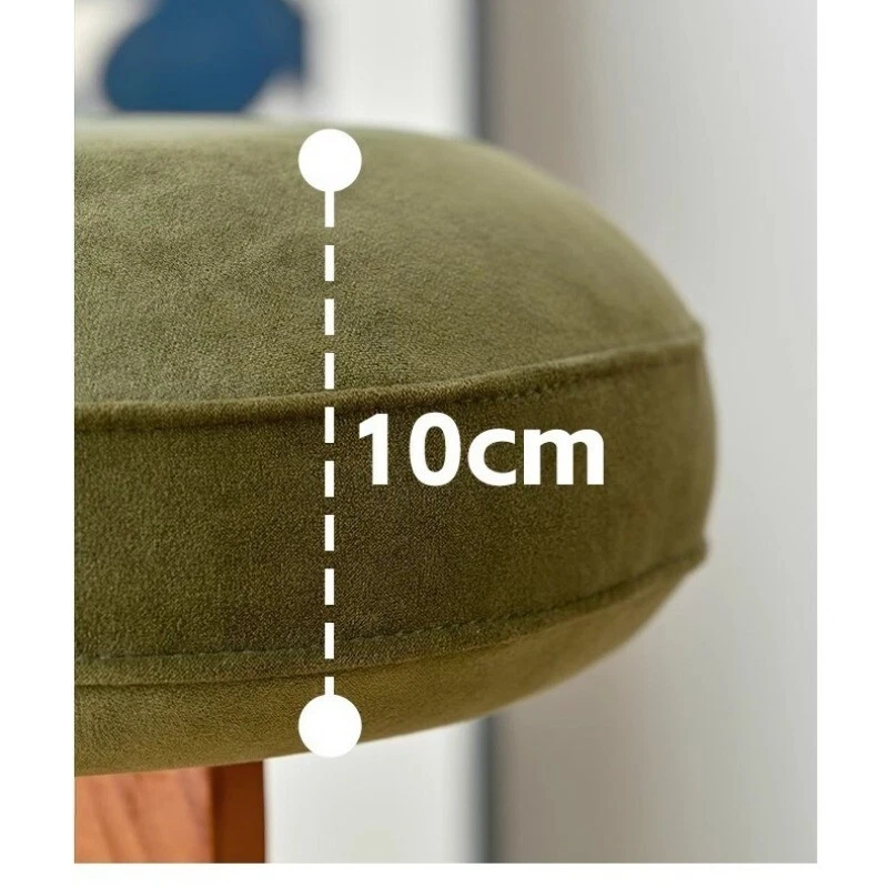 Retro stool solid wood shoe changing stool home creative bedroom dressing stool - Image 4 of 4