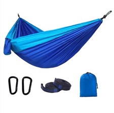 Parachute Hammock Nylon Outdoor Camping Hanging Kit with Carabiners and Straps