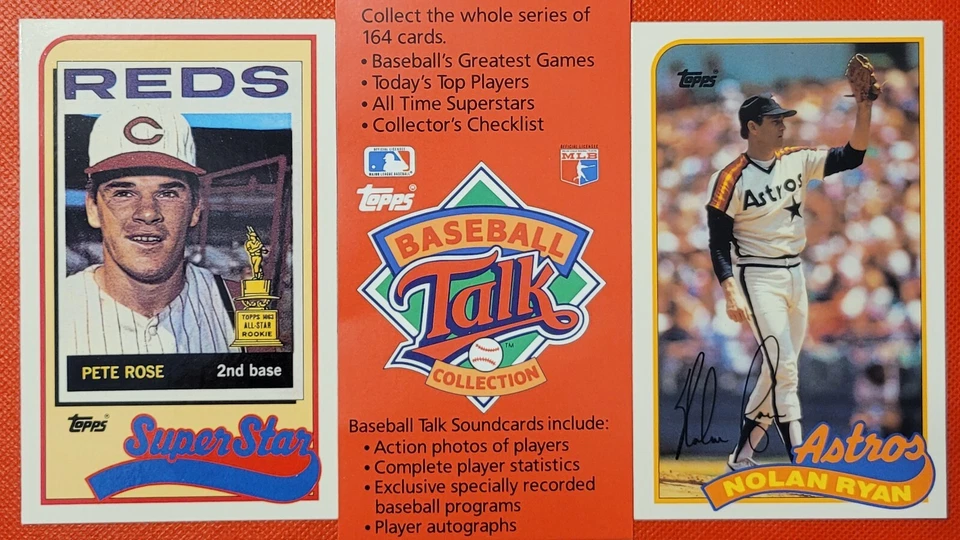 1989 LJN Topps Baseball Talk *Pick Your Player* - Talking Cards - 10+ Ship FREE! - Image 3 of 3