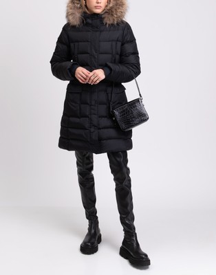 RRP 875 ALLEGRI Down Parka Jacket IT44 US8 UK12 L 3M THINSULATE Quilted Belted