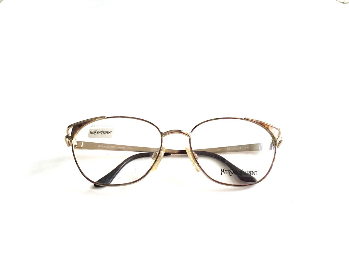 Yves saint Laurent Eyeglasses 4036 Gold Y158 Size 55mm Frame New