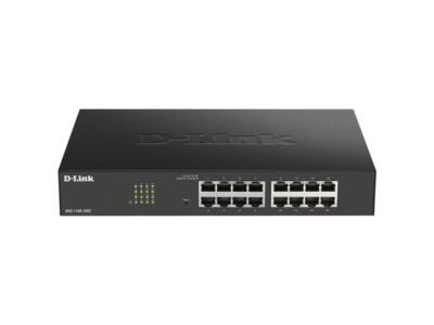 D-Link Ethernet Switch, 16 Port Easy Smart Managed Gigabit Network Internet Desk