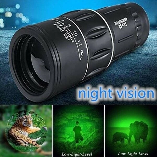 Mini 16x52 HD Waterproof Monocular Telescope Life Outdoor Hunting Camping Hiking - Image 4 of 4