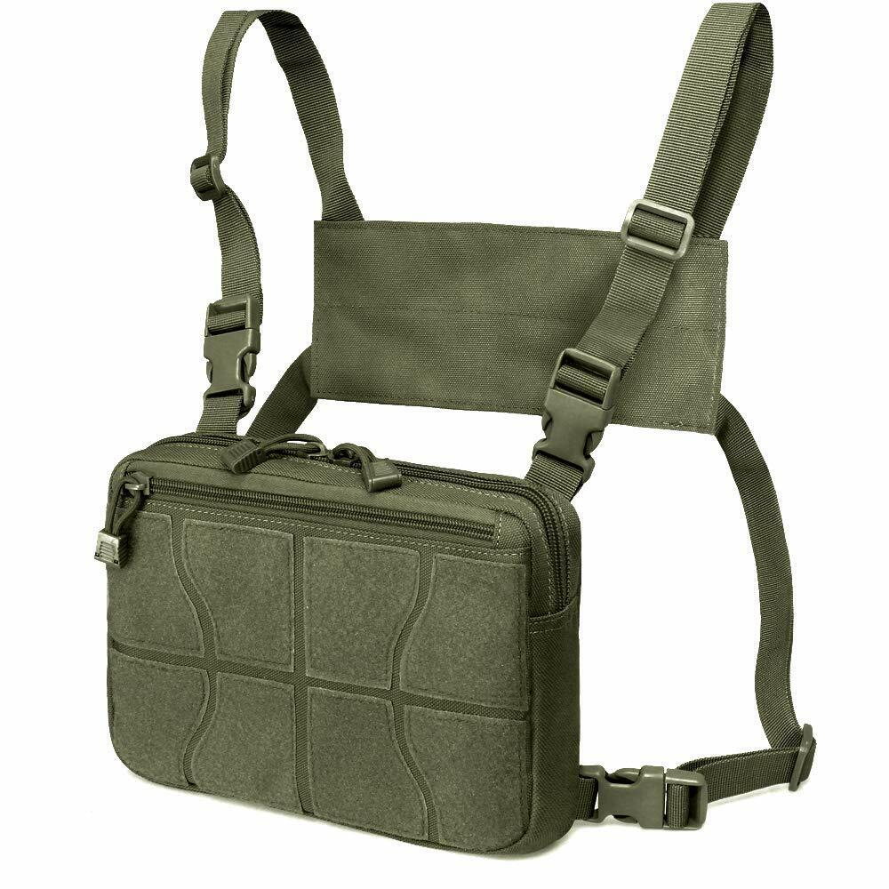 Tactical Chest Rig Shoulder Bag Waist Packs Chest Recon Bag Tools Pouch ...