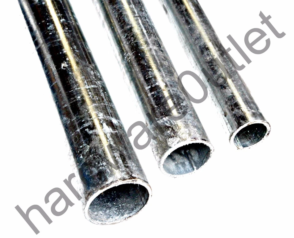 GALVANISED Mild Steel Round TUBE Pipe Post Pole - 4 Dia Available - 4 Lengths