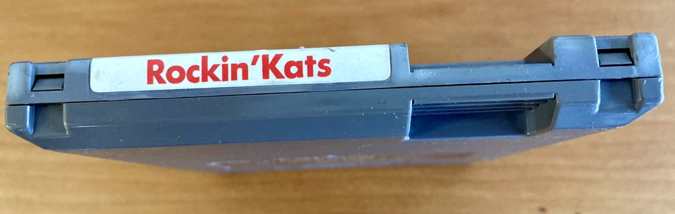 NES ~ ROCKIN KATS Nintendo Game 3 Screw NES-7A-USA Cart / Sleeve NTSC - Image 4 of 4