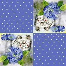 4 x Single Paper Table Napkin/Decoupage/Decopatch/Cat/Grumpy Cat 