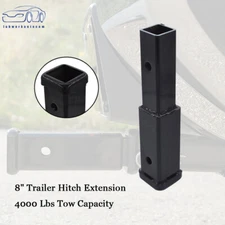 4000 Lbs Tow Capacity  2" Receiver Tube 5/8" Pin Hole 8" Trailer Hitch Extension