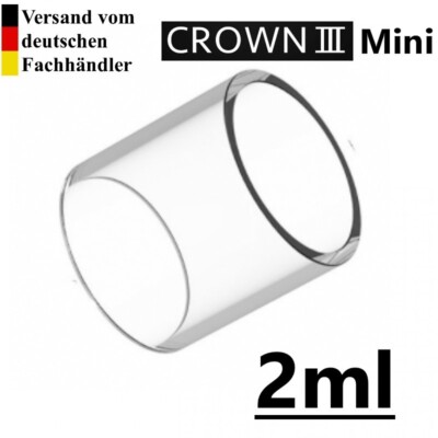 Ersatzglas für Uwell CROWN 3 Mini 2ml Tank Glas Pyrex Tube Glastank Glass