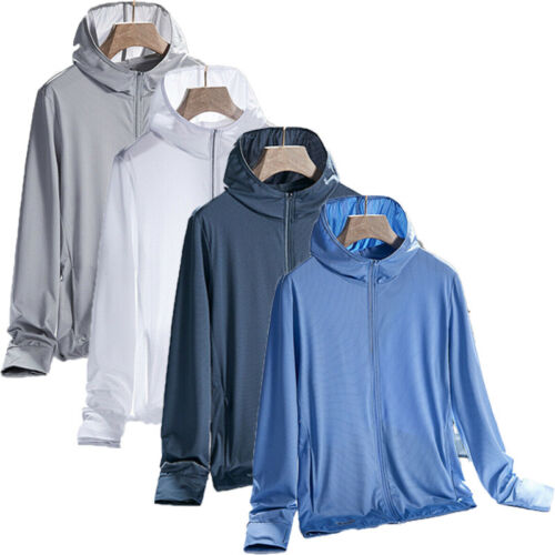  Vestes coupe-vent pour hommes à séchage rapide manteau UV camping randonnée manteaux respirants - Photo 1 sur 16