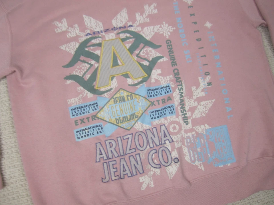 De Colección Arizona Jeans Co Sudadera Mujer Grande Rosa Internacional Esquí Nórdico EE. UU. Foto 3 de 4
