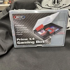BCW Prime X4 Gaming Box for Trading Cards, Dice, Tokens, Pencils & more