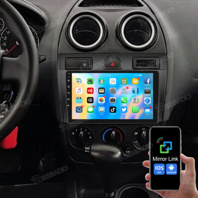 32GB Android 15 Autoradio GPS Navi WIFI Player Für Ford Fiesta MK5 VI 2002-2008