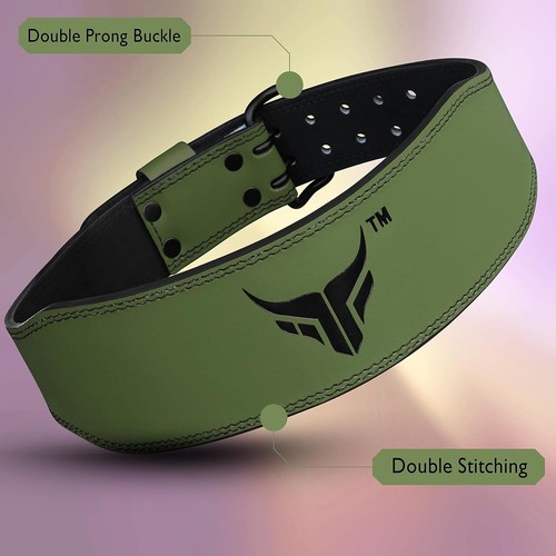 Mytra Fusion Weight Lifting Belt Double Prong Buckle Power Lifting Back Support - Picture 12 of 20
