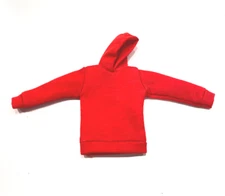 OZ-SS-RED: FIGLot 1/12 fabric red hoodie for 6" ML Spiderman, SHF, Figma Figure