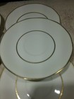 6 THEODORE HAVILAND NEW YORK - SAUCERS - IVORY WITH GOLD TRIM — photo 3