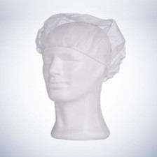 Med Comfort Einmal-Baretthauben Kopfhaube wei&szlig; 100 St&uuml;ck Haarnetze &Oslash; 60 cm XL