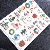 Snoopy Peanuts Christmas Holiday Lg Assort Craft Scrapbooking Sticker Sheet Snoopy Peanuts Christmas Holiday Lg Assort Craft Scrapbooking Sticker Sheet