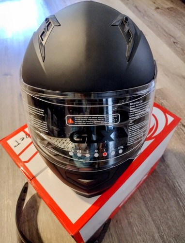 GLX GX11 Full Face Helmet Matte Black 