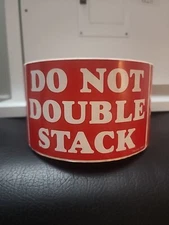 Tape Logic Labels, "Do Not Stack", 3" x 5", Red/White, 500/Roll