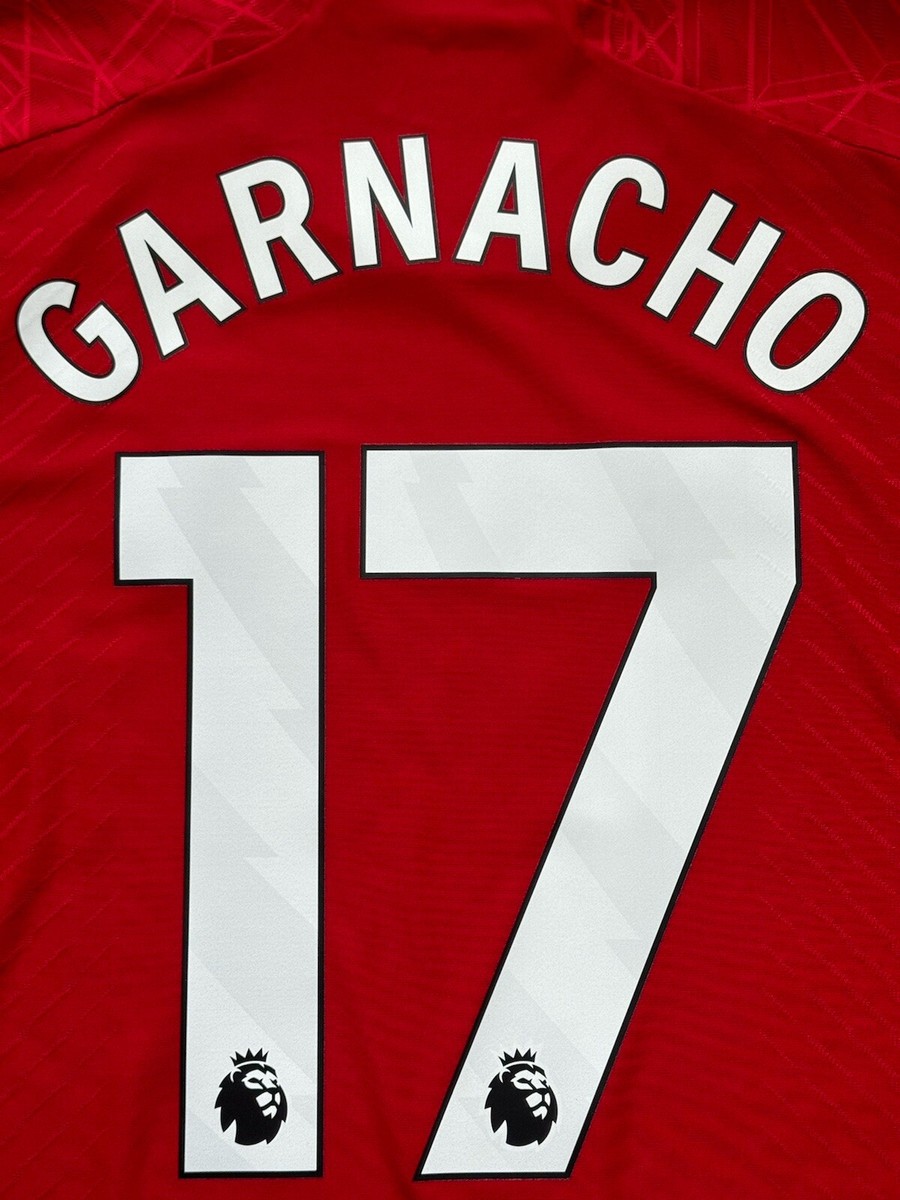 マンチェスターユナイテッド GARNACHO 17番 ユニフォームMサイズ 2023/24 Manchester United Authentic Home Jersey #17 Garnacho