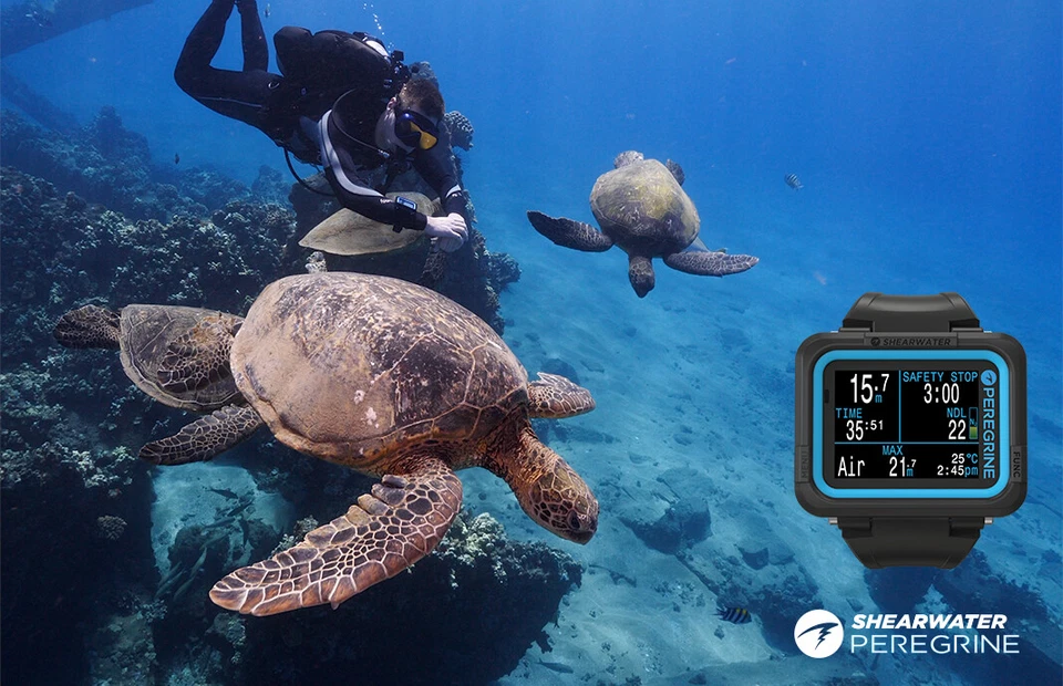 Shearwater Peregrine Light, Tauchcomputer im Armband (Bungee) - Bild 4 von 4