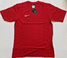 4800/921 NIKE MAGLIA MAGLIETTA SPORT PALESTRA COTONE UOMO MAN ROSSO