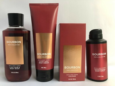 Bath & Body Works Bourbon For Men Huge Deluxe Set | eBay