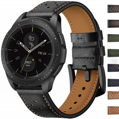 Ersatz Armband 22mm Universal Uhrenarmband Klassisch Leder Smartwatch Strap Band