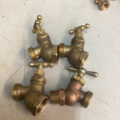 4 Webstone Brass/water Valves 3/4  & 1/2  New .