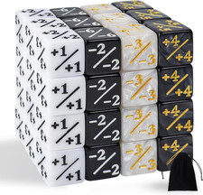 48 Pieces MTG Dice Counters Token Dice, Magic the Gathering Glitter Sparkle, Loy