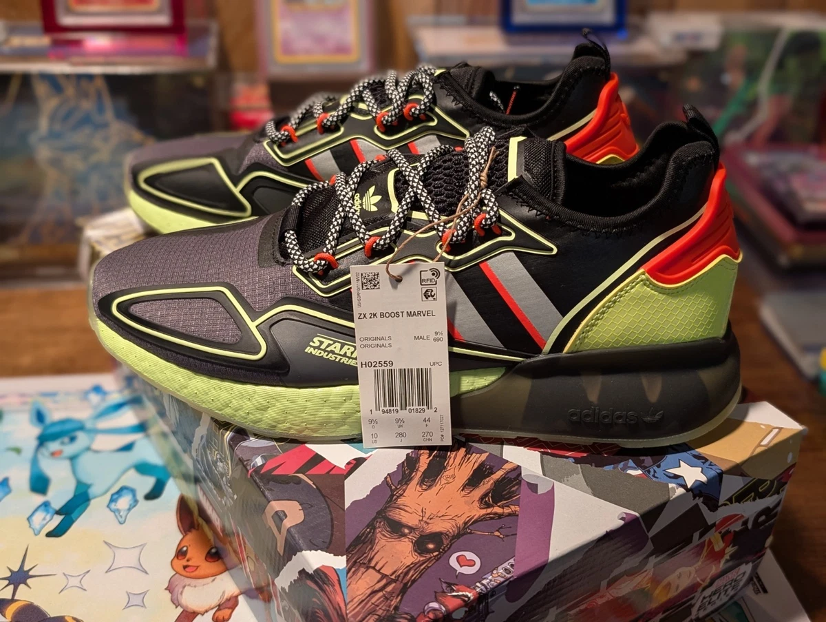 Marvel x adidas ZX 2K Boost Stark Industries - Black for Sale