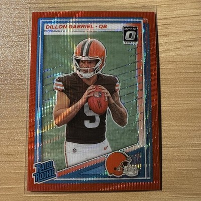 2025 Donruss Dillon Gabriel Rated Rookie Red Pandora Prizm Cleveland Browns 316