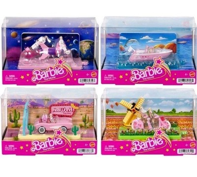 Barbie The Movie Mini Scene Land Sets Complete Set Of 4. By Mattel. New!