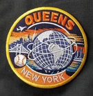 Queens New York NYC Unisphere Globe Patch Embroidered Iron On Sew On 3.75" Exclu