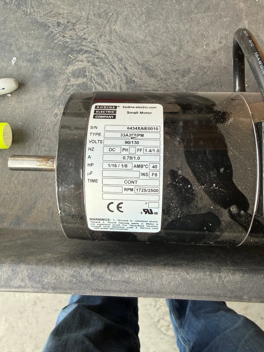 115 V General Purpose Industrial Electric Motors 1/8 HP Rated Load