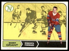 1968-69 Topps #52 DANNY GRANT RC Minnesota North Stars EX